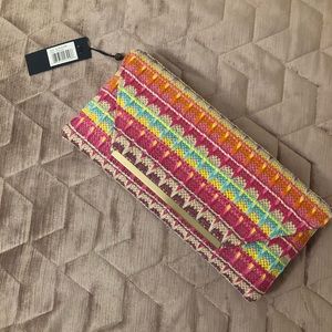 Color Clutch with Gold Chain